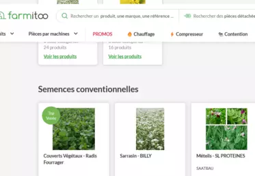 Farmitoo propose désormais des semences.