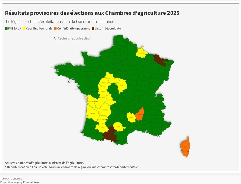Élections chambres : la carte syndicale redessinée