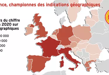 La France et l'Italie, championnes européennes des IG