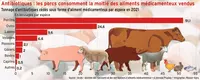 Antibiotiques : les porcs consomment la moitié des aliments médicamenteux vendus