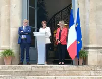 Passation de pouvoir entre Marc Fesneau, Annie Genevard, Agnès Pannier-Runacher