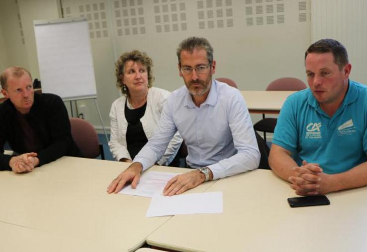 Ils figureront sur le liste Fdsea – JA (de gauche à droite) : Philippe Jéhan, Nelly Loupy, Stéphane Guioullier et Jérémy Trémeau.