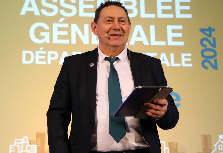 Michel Faucon, président de la fédération départementale de la Mayenne de Groupama Centre Manche.