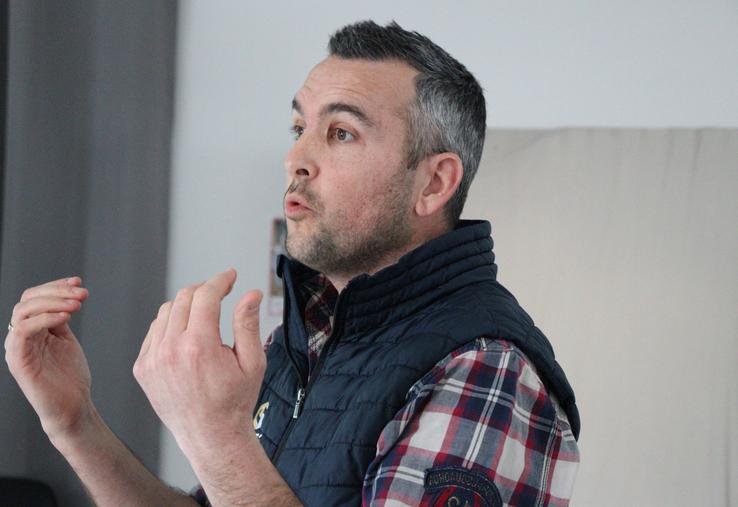 Anthony Rossignol, technicien pour Gènes Diffusion, a animé la présentation sur le programme Génétique Haute Performance (GHP).