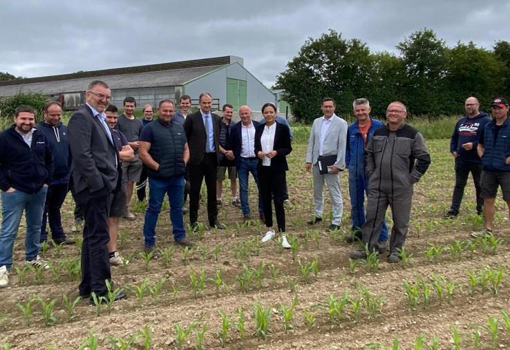 Nadège Baptista et ses services ont constaté les dégâts de la mouche Geomyza à Saint-Calais-du-Désert.