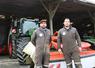 Pierre Chazé et Jean-Marie Milin, associés gérants de SCM Agri 53 à Prée d'Anjou.