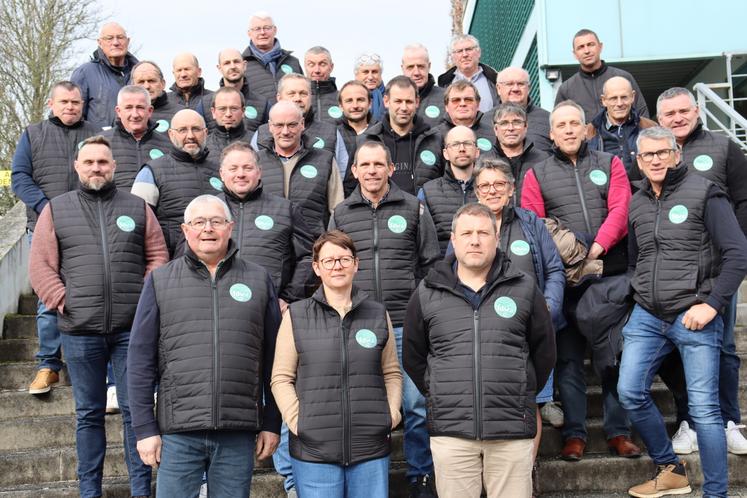 Le nouveau conseil d'administration de la FDSEA de la Mayenne au complet.