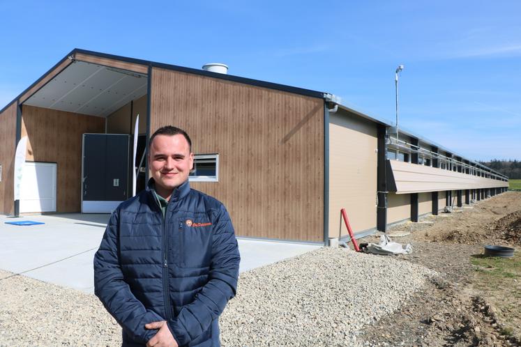 Aurélien Blin s'est appuyé sur Alimab pour mener à bien son projet de construction de bâtiment avicole.