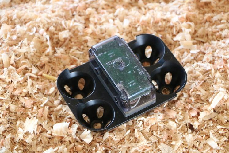 L'OvoScan™ contrôle la température des œufs en temps réel. L'information est transmise à l'éleveur par une application mobile.