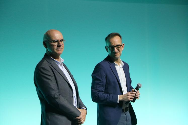 Philippe Lainé, président de Cerfrance Mayenne - Sarthe, et Laurent Marc, directeur par intérim.