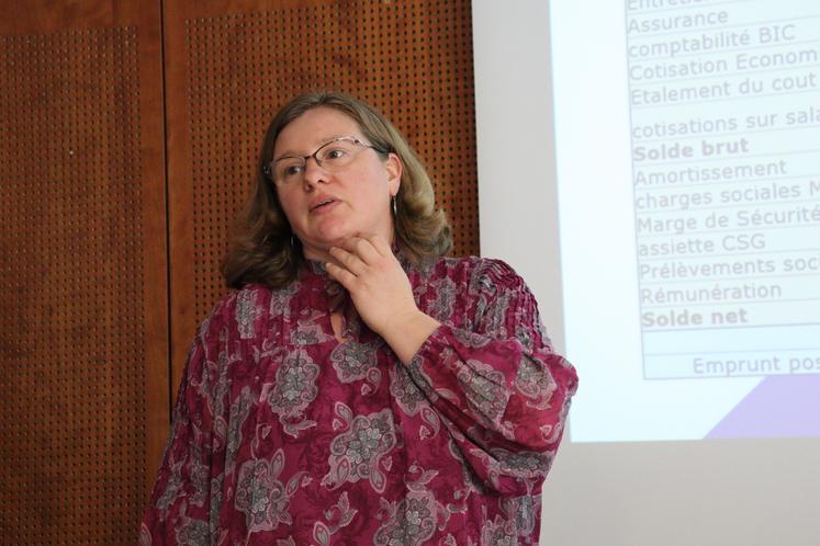 Catherine Coulon, conseillère transmission à la Chambre d'agriculture des Pays de la Loire, a énuméré les scénarios et options possibles.