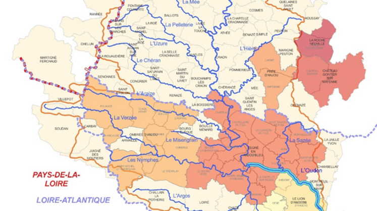 Bassin-versant de l'Oudon.