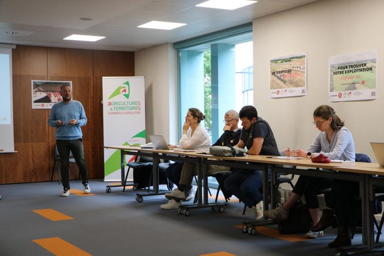 Ludovic Hauduc, du Cerfrance, est intervenu lors du Cotech Réagir.