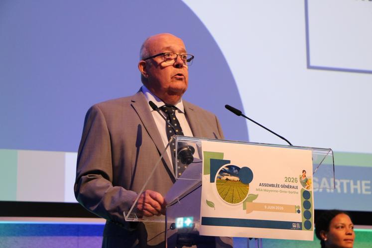 Jean Grimbert, président de la MSA Mayenne-Orne-Sarthe.