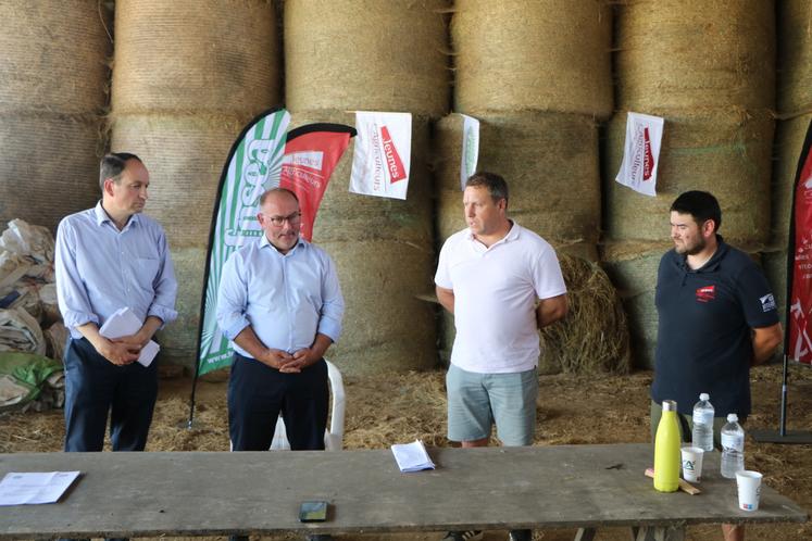 Guillaume Chevrollier, Laurent Duplomb, Samuel Gouel et Erwan Pineau.