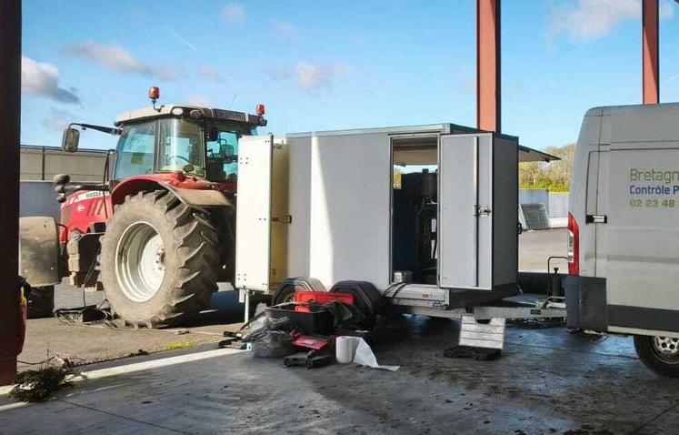Un exemple de banc d'essai tracteur opéré par la FD Cuma 53.