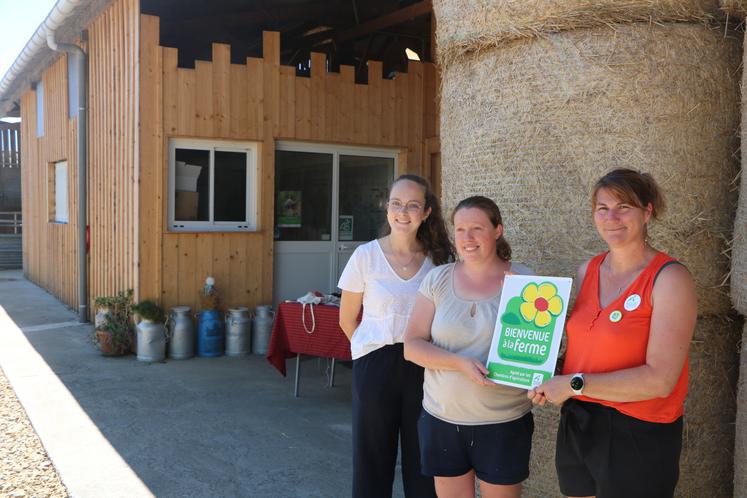 De gauche à droite : Anne-Laure Lambert, Vinciane Havard et Sylvia Goisbault.