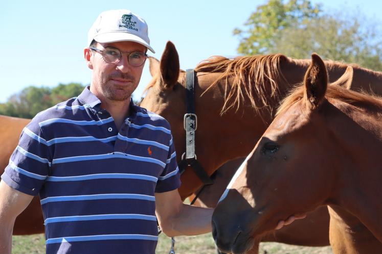 Maxime Guyon, gérant depuis un an du Haras de La Ronceraie.
