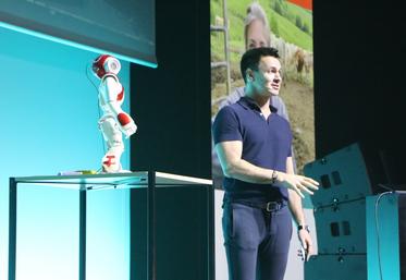 Samuel Gaulay a donné une conférence sur l'intelligence artificielle (IA) lundi 16 mars à l'Espace Mayenne.