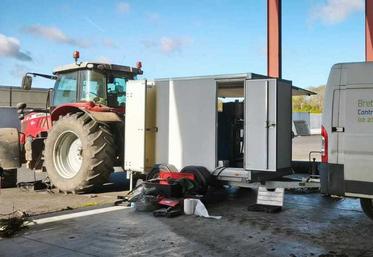 Un exemple de banc d'essai tracteur opéré par la FD Cuma 53.
