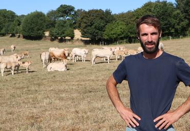 Quentin Royer, 34 ans, est éleveur de Blondes d'Aquitaine au Gaec de la Cassine et passionné de concours. Le Gaec sera présent au Cima les 18 et 19 juillet, avec six animaux.