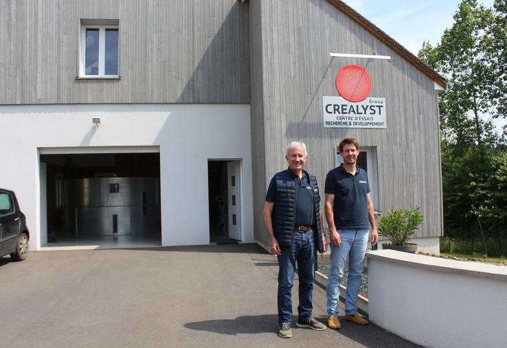 Bernard Poussin, fondateur et président, Guillaume Poussin, directeur de Crealyst.