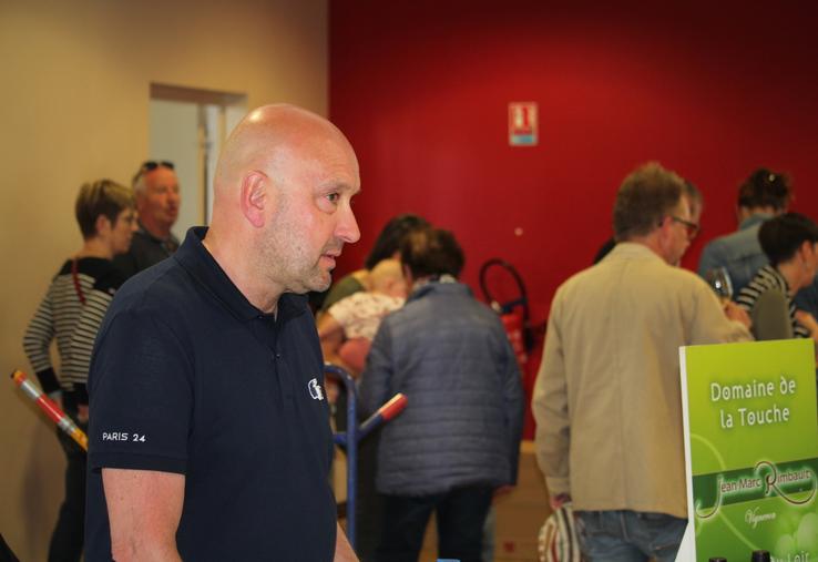 Pascal Glorion lors du dernier salon des vins de Jasnières et Coteaux du Loir.