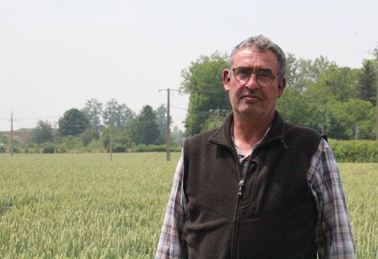 Christophe Gagnot a semé entre le 5 et le 11 novembre et prévoit sa récolte entre le 15 et le 20 juillet.   