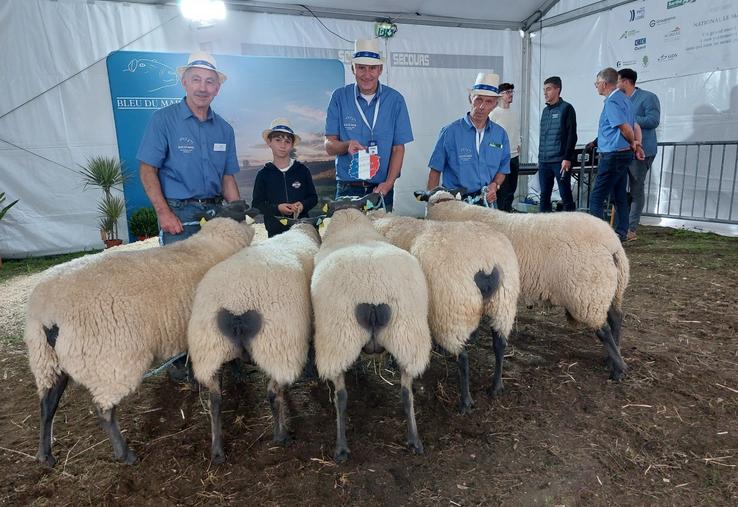 Didier Juigné a remporté le prix d'ensemble au National Bleu du Maine.