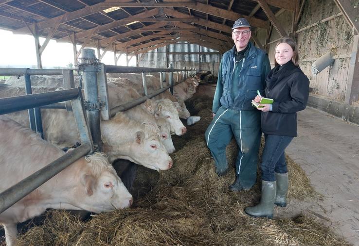 Eva Bodinier est la conseillère Bovins Croissance du Caec de la Cour, à Tuffé-Val-de-Chéronne.