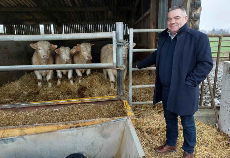 Patrick Gosnet, éleveur et maire de Saint-Vincent-des-Prés depuis 19 ans.