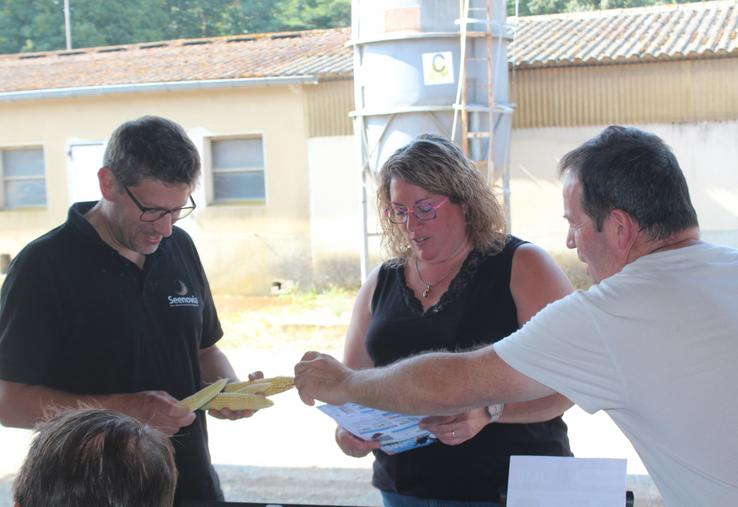 Anabelle Chartrain avec Clément Houdayer et Jean-Michel Naveau.