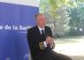 A droite, Philippe Dutertre a fait connaissance avec Sébastien Jallet. En bas, aux côtés de Stéphane Le Foll, maire du Mans.