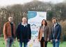 De g. à dr., Sébastien Heurbize, Secrétaire de l'APBO, Yoann Lézé, Président de l'APBO, Anne-Sophie Carrier, Directrice générale de Bel France et Simon Bonnet, directeur achats amonts laitiers.