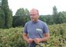 Frédéric Fougeray, dans une parcelle de groseilles décimée. En cassis, la coopérative "Les Vergers d'Anjou" annonce une récolte globale de 1 000 tonnes au lieu des 3 200 espérées.