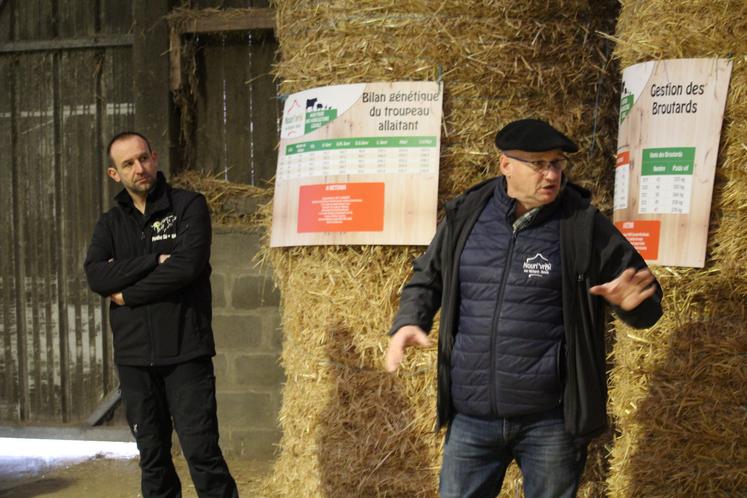 Florent Méliand et Pascal Tafforeau (Nouri'vrai). En bas à droite, l'intérêt de la complémentation a été exposé par Ghislain Boucher (Provimi).