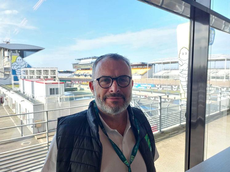 Laurent Paillat, président de l'Anefa, lors des journées réseaux les 9 et 10 avril au circuit des 24 Heures du Mans.