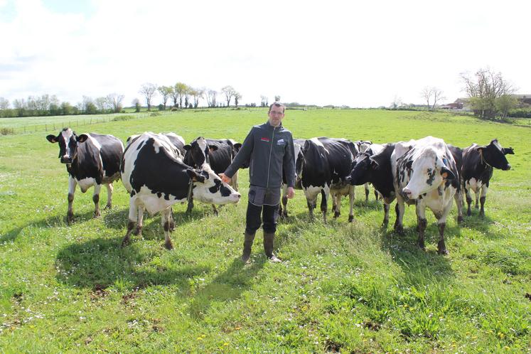 Cyril Lemaitre, éleveur de vaches laitières à Auvers-le-Hamon, est le nouveau président de JA Sarthe.