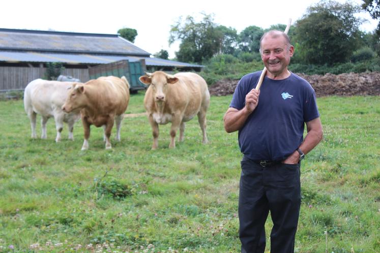 Jacky Lelong est éleveur et engraisseur de bovins viande à Neuvillette-en-Charnie.