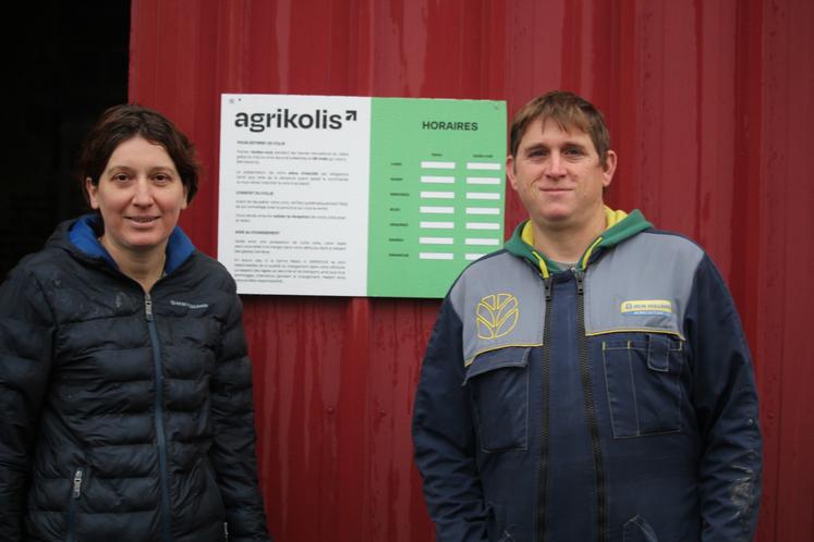 Lucie Bizet et Guillaume Pineau, nouveaux hébergeurs de matériel électroménager et de meubles dans le secteur de Vibraye.