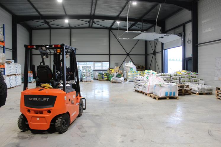 Les nouveaux locaux d'Agro Force 3 incluent 500 m² d'espace de stockage.