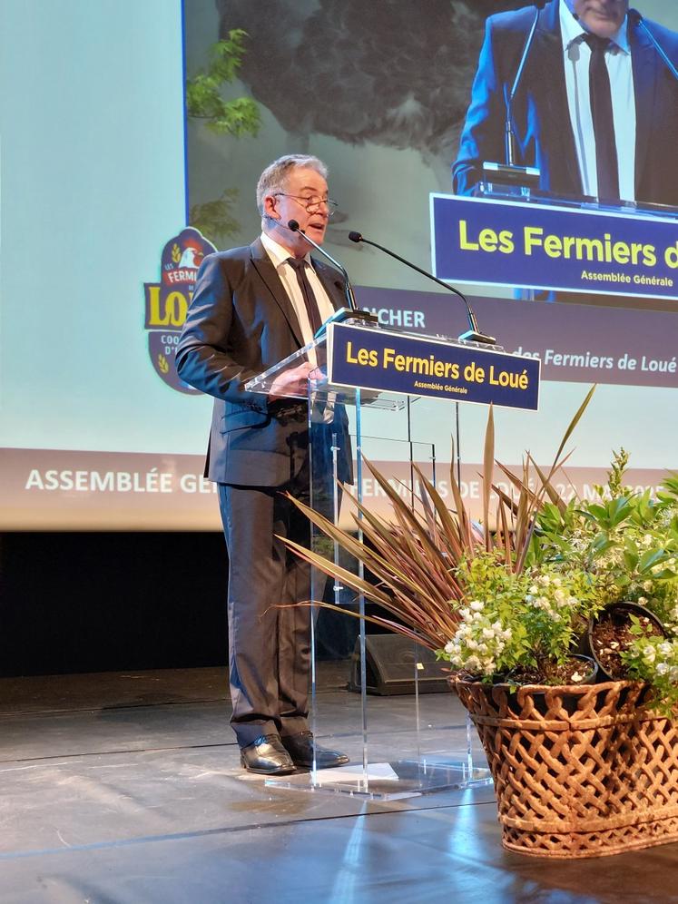 Philippe Pancher, président des Fermiers de Loué.