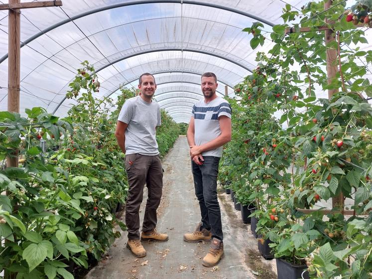 De g. à dr. : Maxime Tronchet et Mathias Charpentier.