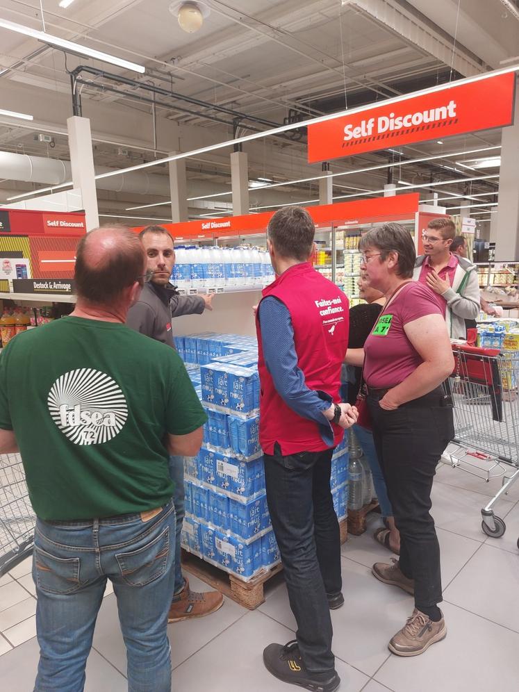 Stupeur de la section face aux promotions d'Auchan.