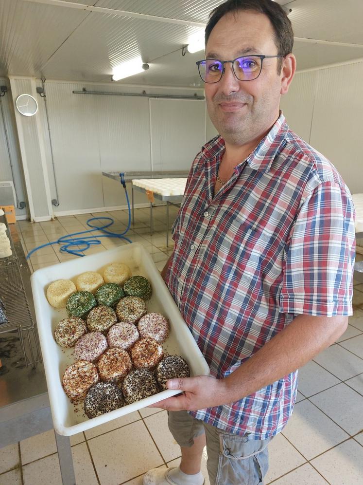 Les fromages ronds de 200 g sont vendus 2,50 €.
