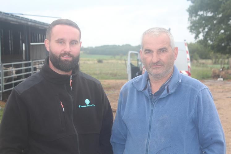 Anthony Van Den Heede, dirigeant de l'entreprise de nettoyage, et Didier Bouttier.