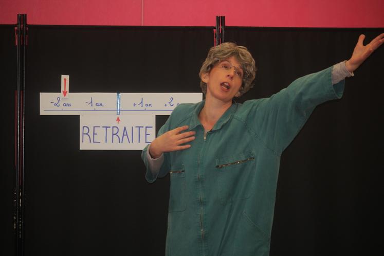 Les comédiennes professionnelles ont fait passer le message avec humour et... théatralité.