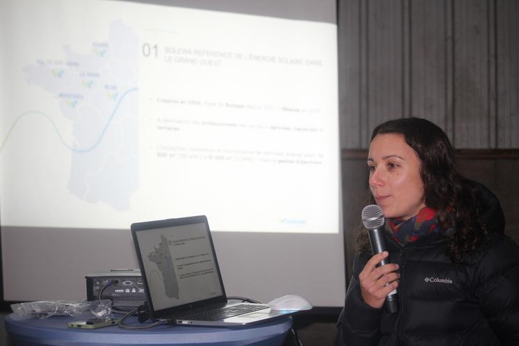 Jane Guérin, ingénieure commerciale pour Wewise (ex-Solewa), a étayé les nouvelles tendances, notamment l'auto-consommation collective.