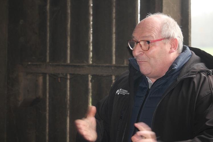 Christophe Delalande, conseiller traite à la Chambre d'agriculture.
