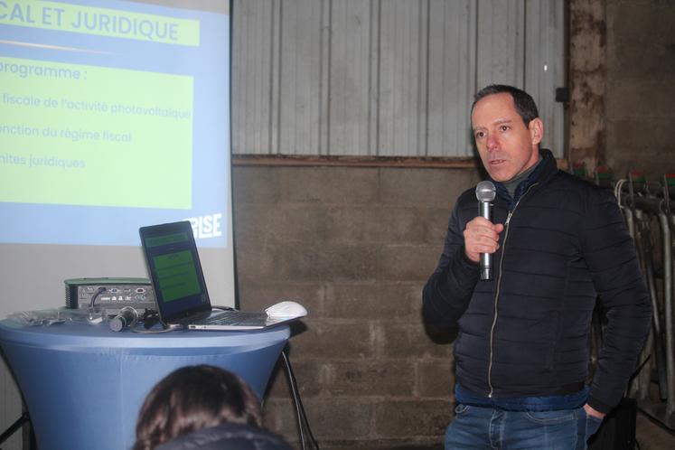 Emmanuel Dramet, fiscaliste d'AS Cefiga, a rappelé les opportunités et limites fiscales d'un projet.